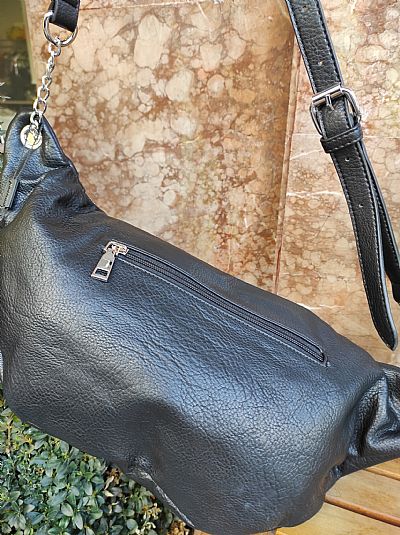 Τσάντα Μεγάλη Μπανάνα Μαύρη