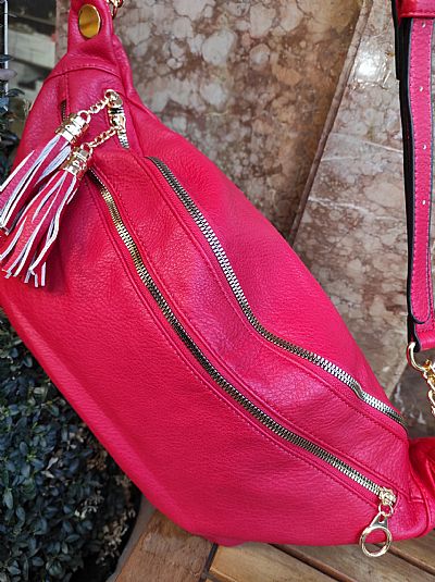 Τσάντα Μεγάλη Μπανάνα Κόκκινη