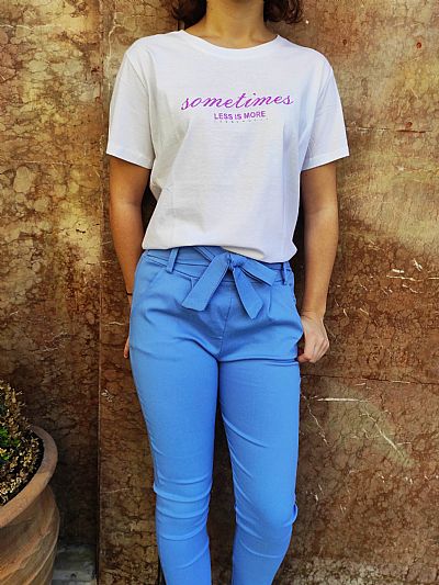 Παντελόνι με Ζώνη Γαλάζιο