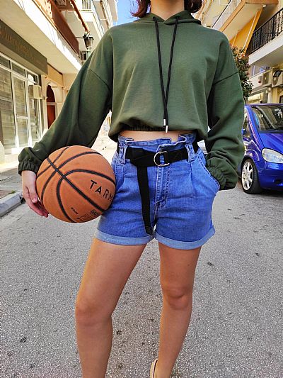 Μπλούζα Φούτερ Χακί