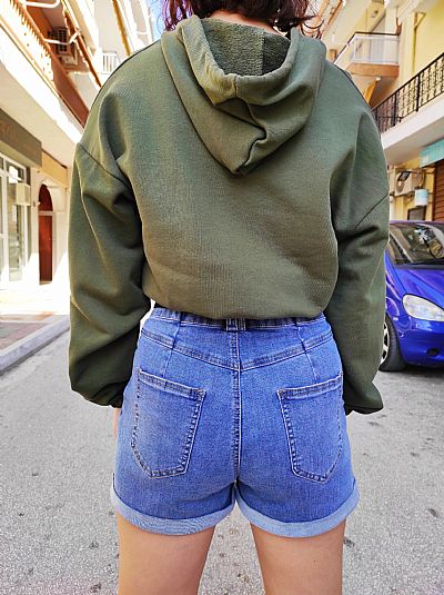 Μπλούζα Φούτερ Χακί