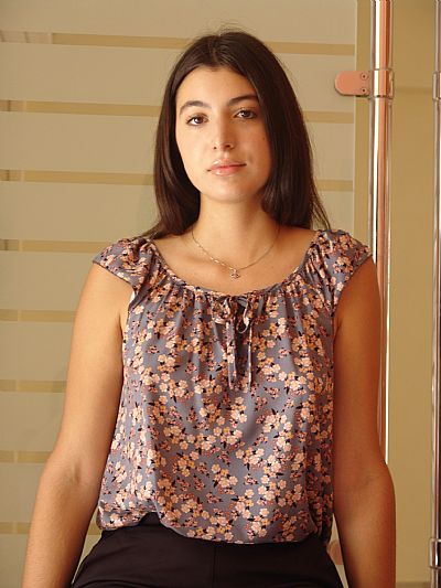 Μπλούζα Viscose Φλοράλ Γκρι