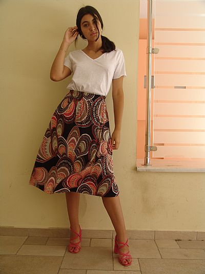 Μπλούζα Φλάμα με V Ασπρη