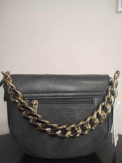 Τσαντάκι Γκρι με Αλυσίδα