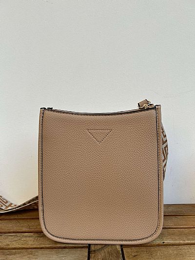 Τσάντα Χιαστί Μπεζ