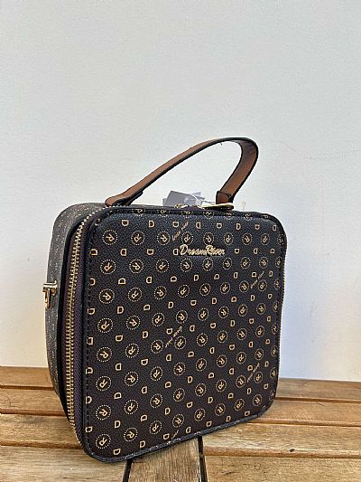 Τσάντα Τετράγωνο Καφέ