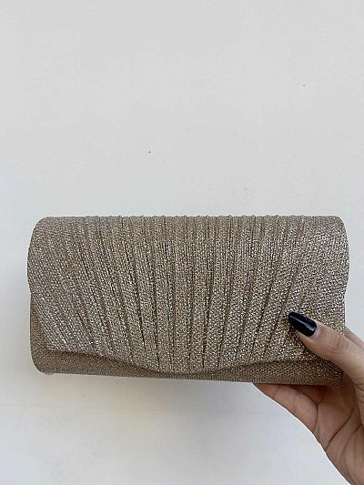 Τσαντάκι Βραδινό Gold Glitter