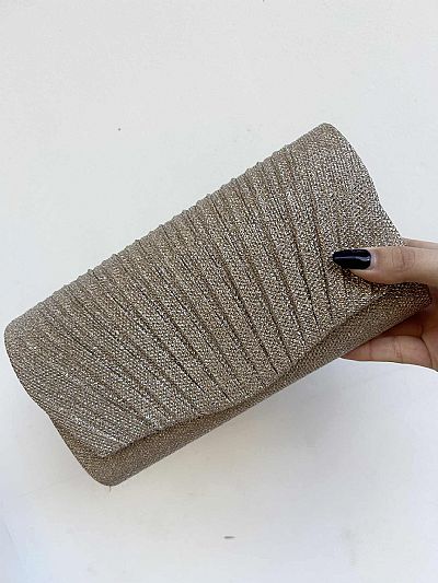 Τσαντάκι Βραδινό Gold Glitter