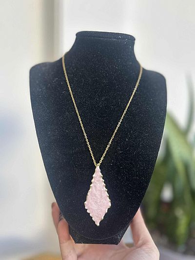 Κολιέ Ορειχάλκινο Baby Pink