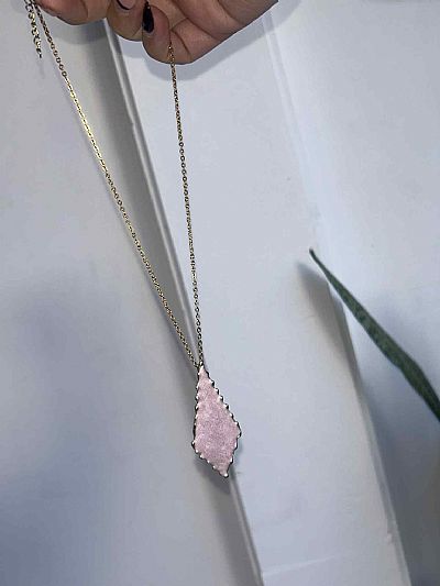 Κολιέ Ορειχάλκινο Baby Pink