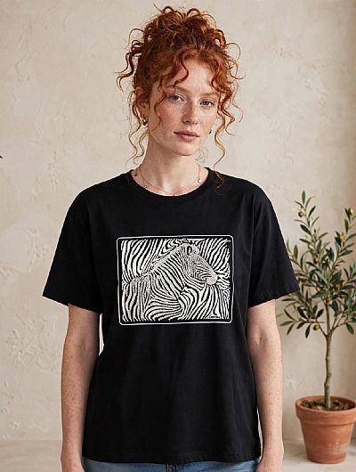 T-shirt “Zebra” Μαύρο  
