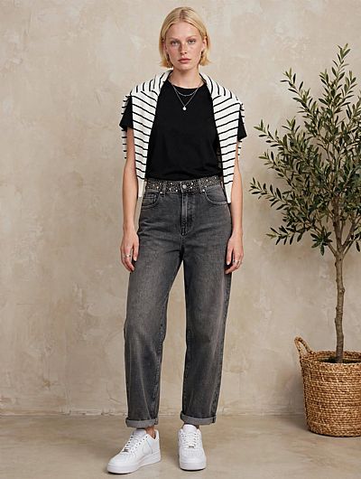 Jean Stras Belt Grey 