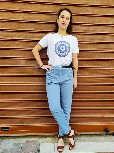 T-SHIRT Στάμπα Λευκό