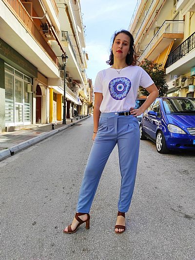 T-SHIRT Στάμπα Λευκό