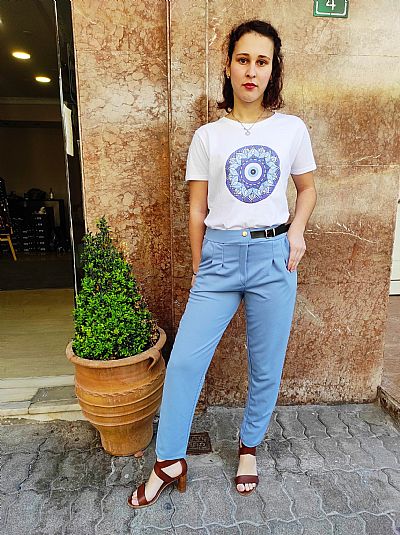 T-SHIRT Στάμπα Λευκό