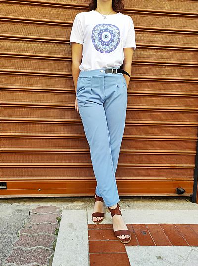 T-SHIRT Στάμπα Λευκό