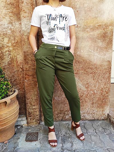 T-SHIRT Στάμπα Λευκό